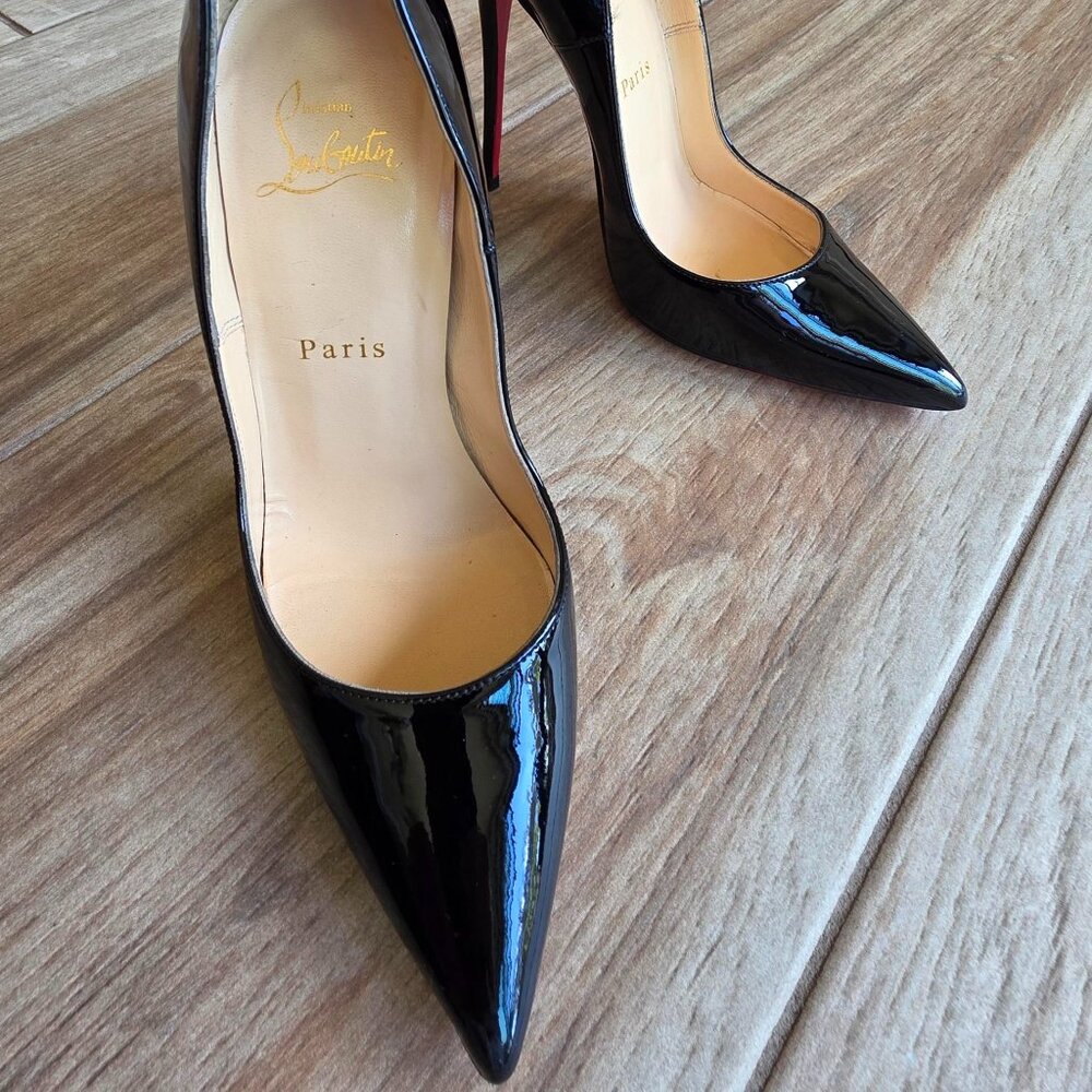 Christian Louboutin So-Kate 120mm Black Patent Leather Pumps Eur. 36 - Picture 3 of 12